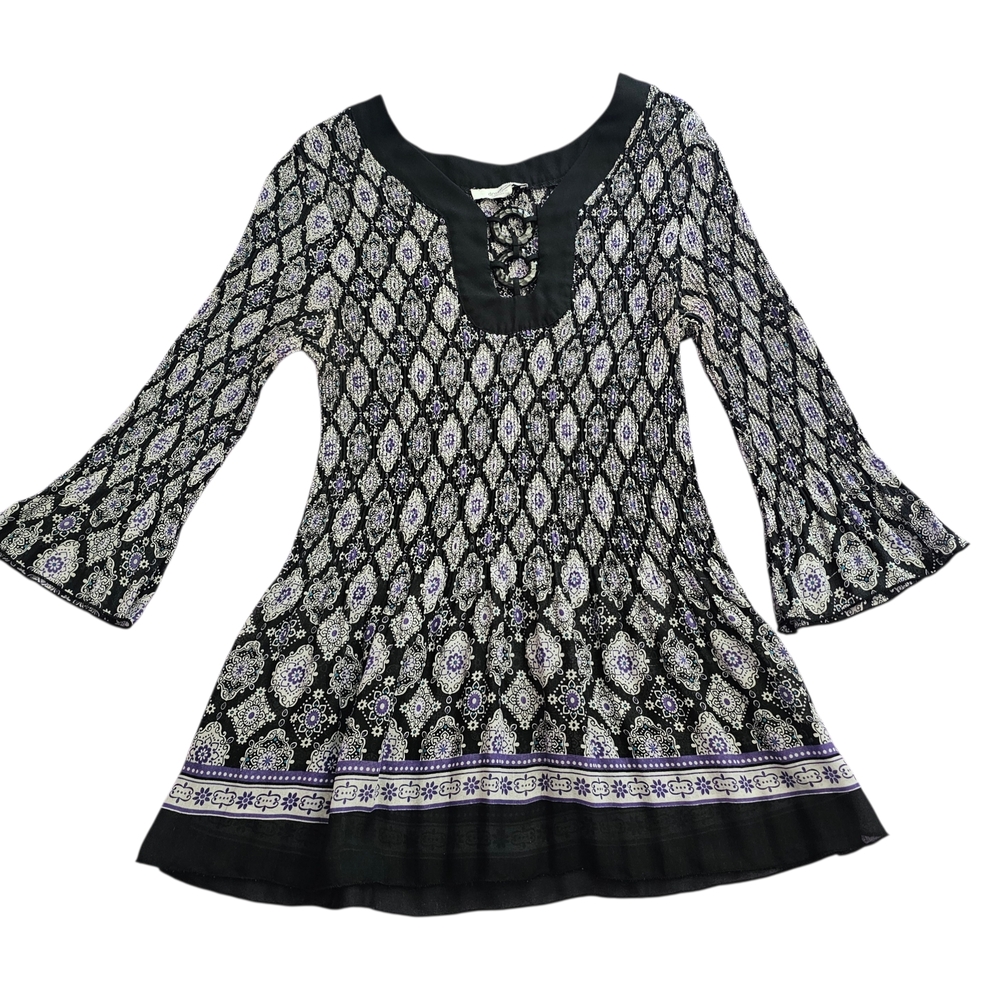 dressbarn Boho Long Sleeve Top